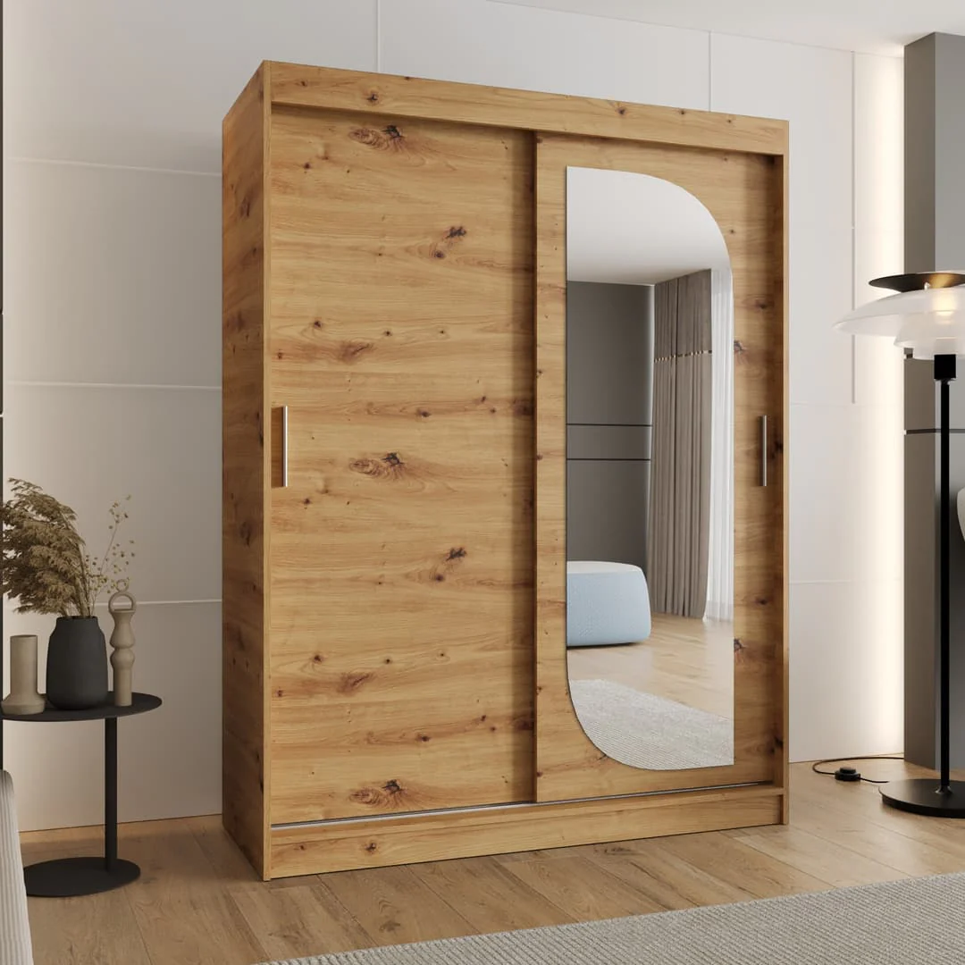 Lucy Sliding Door Wardrobe 150cm - Image 5