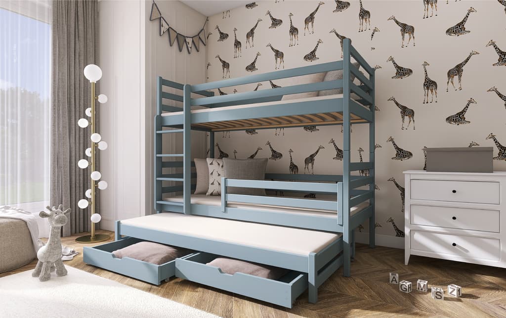 Luke Bunk Bed with Trundle and Storage - Image 9