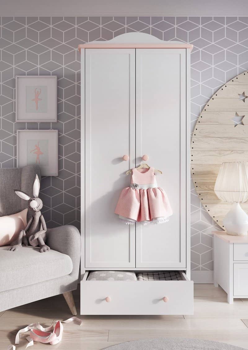 Luna LN-01 Hinged Wardrobe 85cm - Image 4