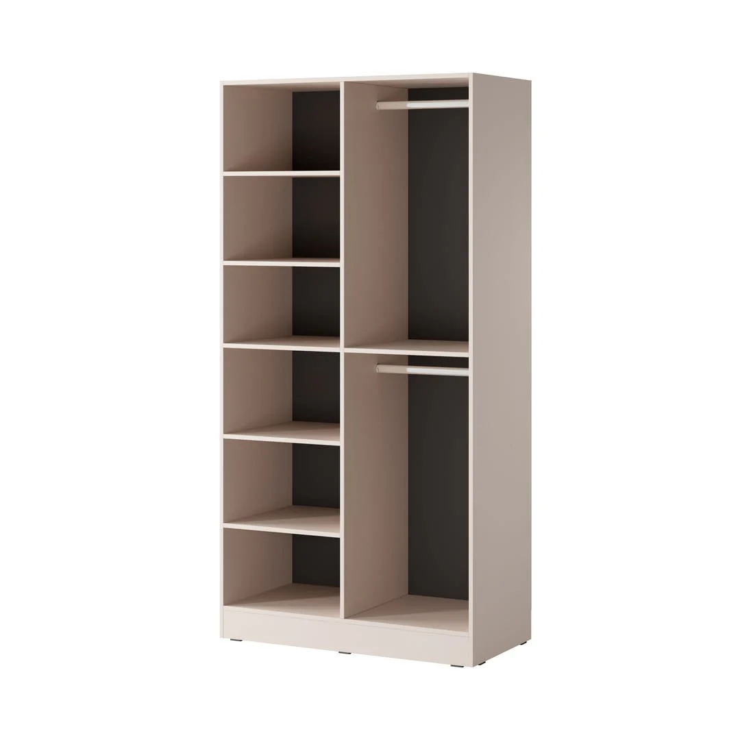 Lund Hinged Door Wardrobe 101cm [Flutes] - Image 12