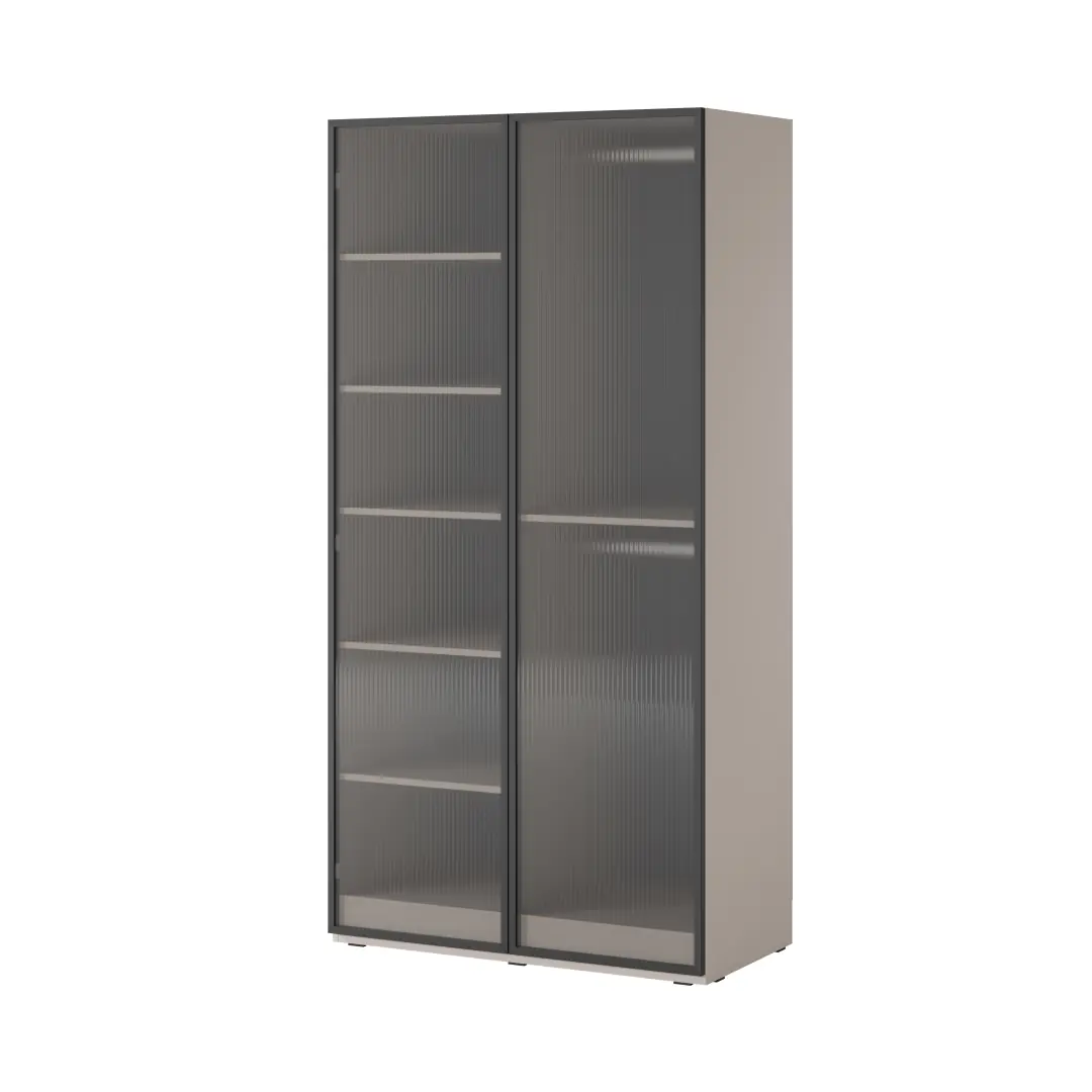 Lund Hinged Door Wardrobe 101cm [Flutes] - Image 2