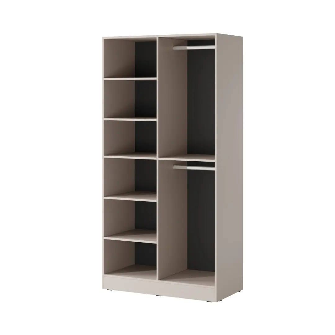 Lund Hinged Door Wardrobe 101cm [Flutes] - Image 3