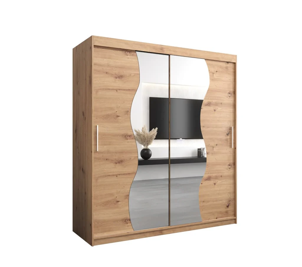 Madrid Sliding Door Wardrobe 180cm - Image 2