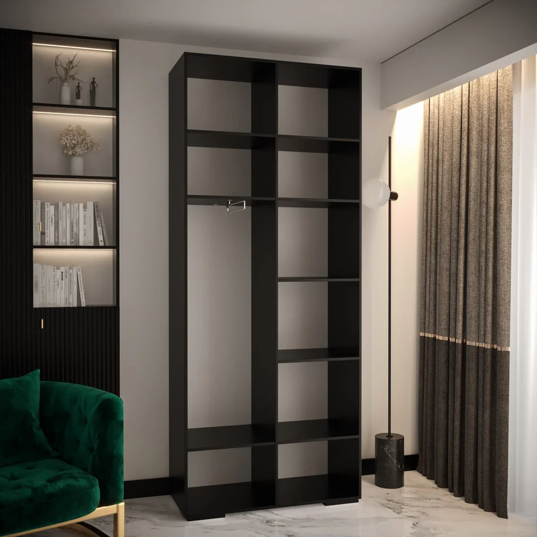 Manhattan III Hinged Door Wardrobe 100cm - Image 11