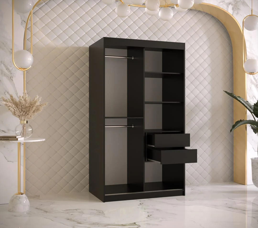 Marsylia I Sliding Door Wardrobe 100cm - Image 4