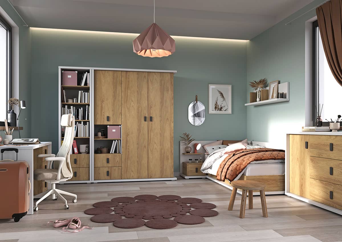 Massi MS-02 Hinged Wardrobe 100cm - Image 6