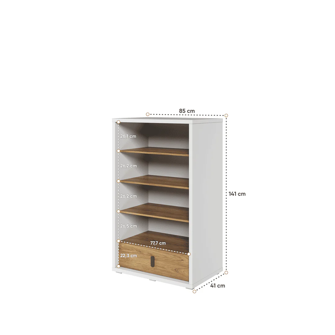 Massi MS-10 Bookcase 141cm - Image 2