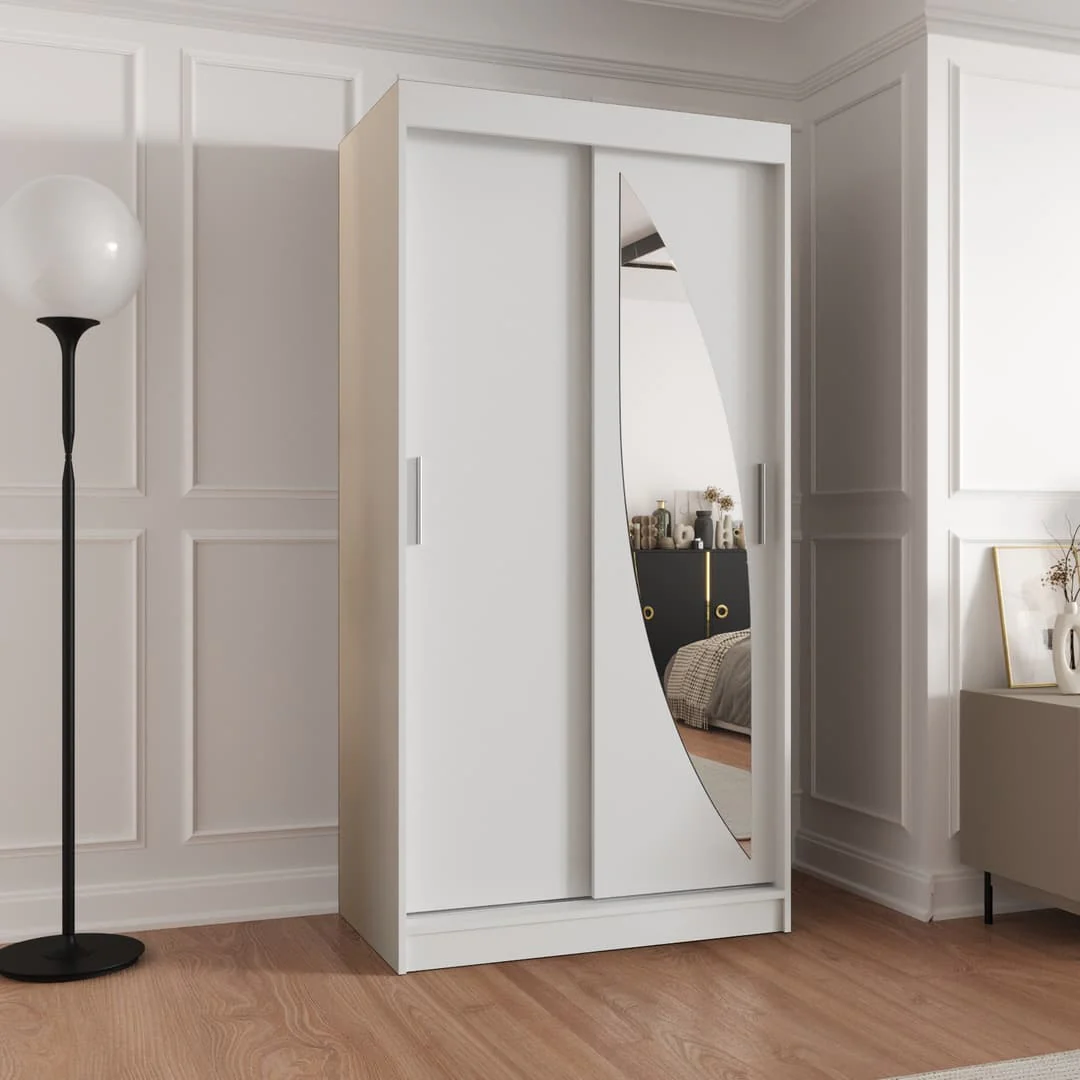 Milo Sliding Door Wardrobe 100cm