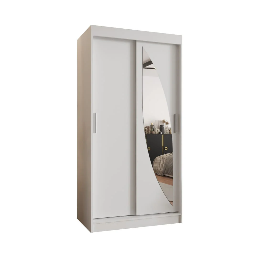 Milo Sliding Door Wardrobe 100cm - Image 2