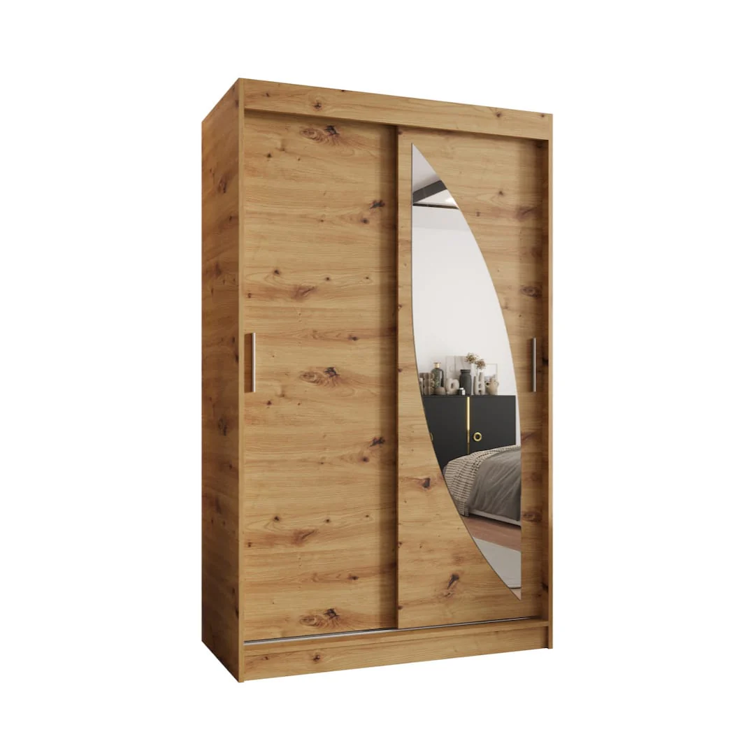 Milo Sliding Door Wardrobe 120cm - Image 2