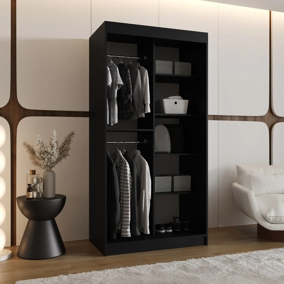 Milo Sliding Door Wardrobe 100cm - Image 15