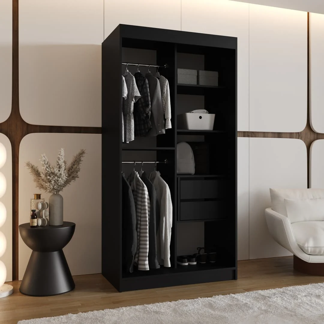 Milo Sliding Door Wardrobe 100cm - Image 16