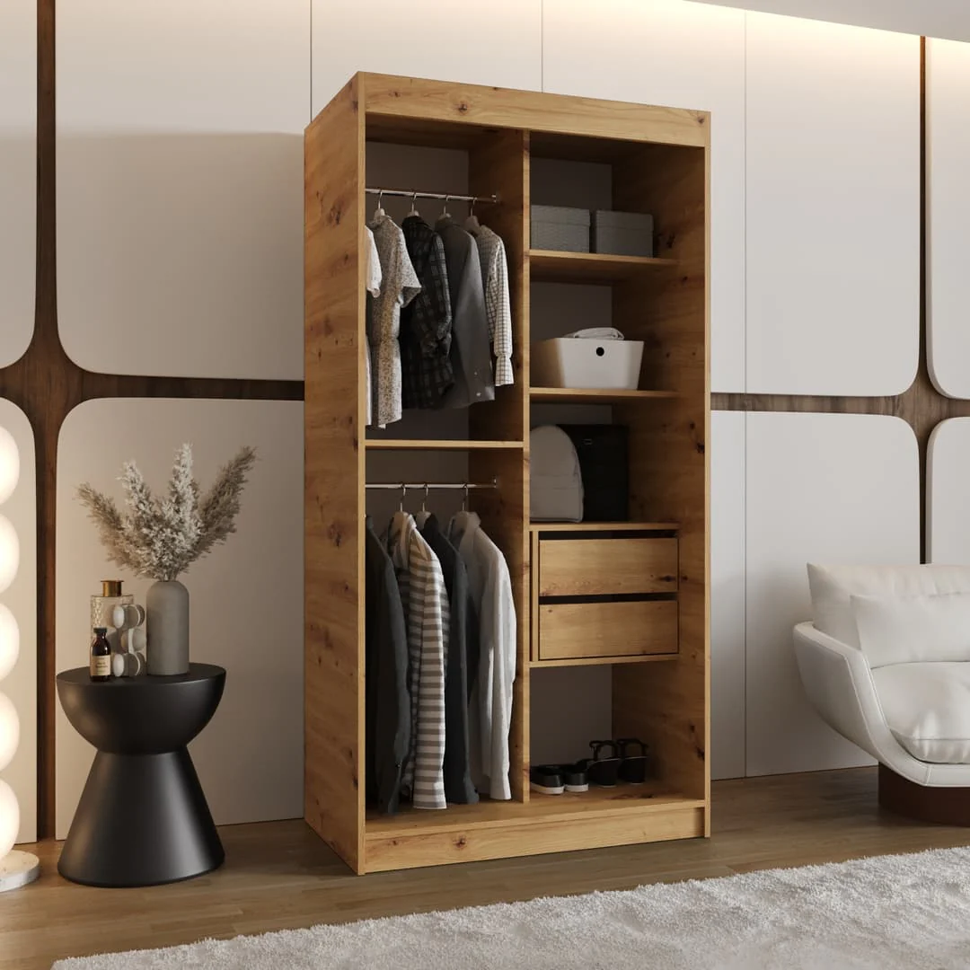 Milo Sliding Door Wardrobe 100cm - Image 8