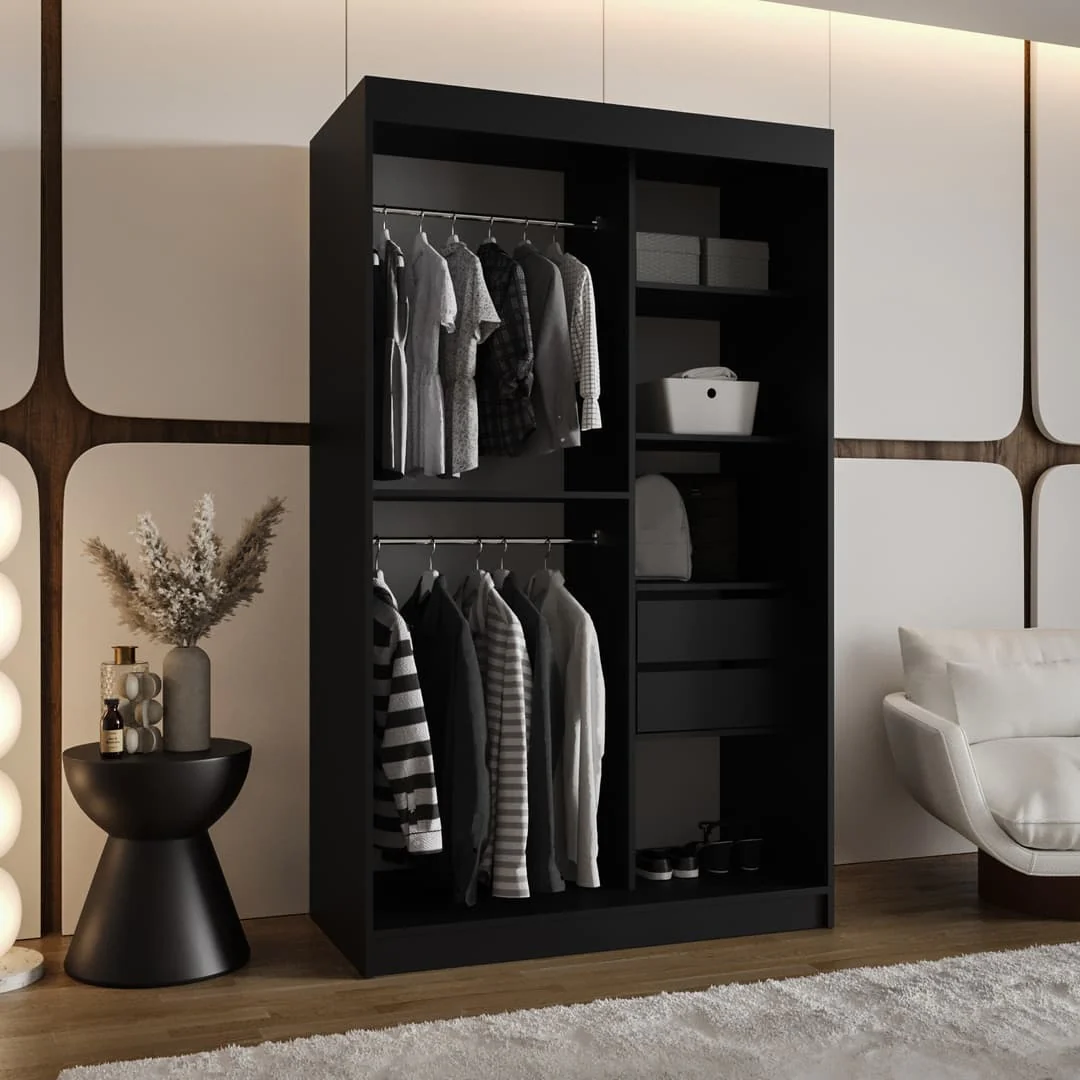 Rossa Sliding Door Wardrobe 120cm - Image 12