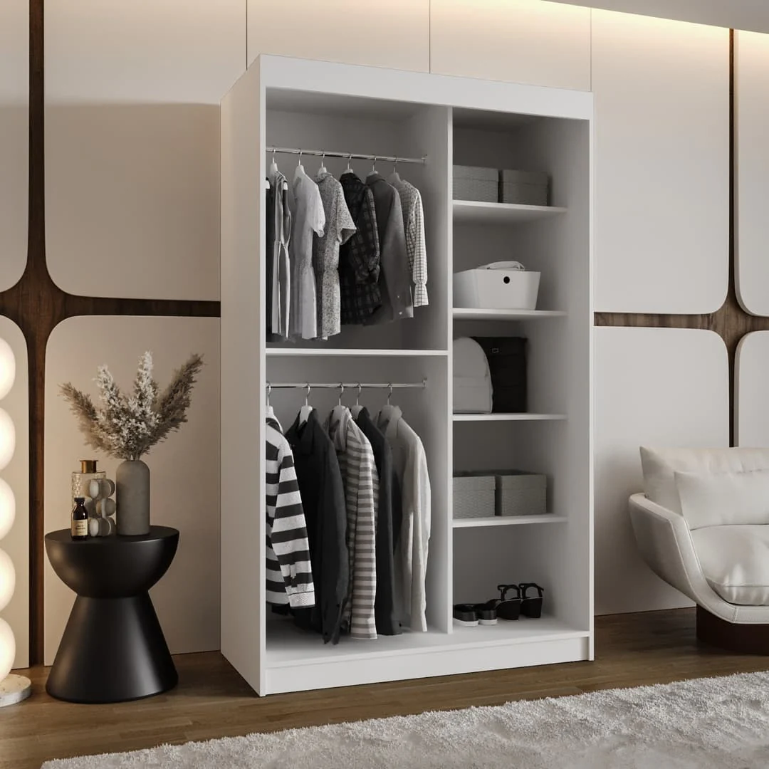 Rossa Sliding Door Wardrobe 120cm - Image 7