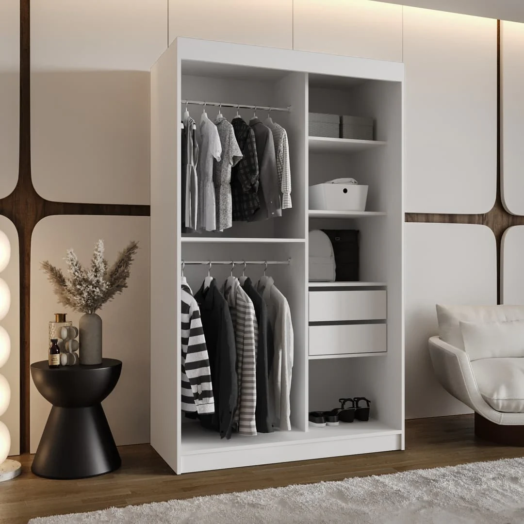 Rossa Sliding Door Wardrobe 120cm - Image 8
