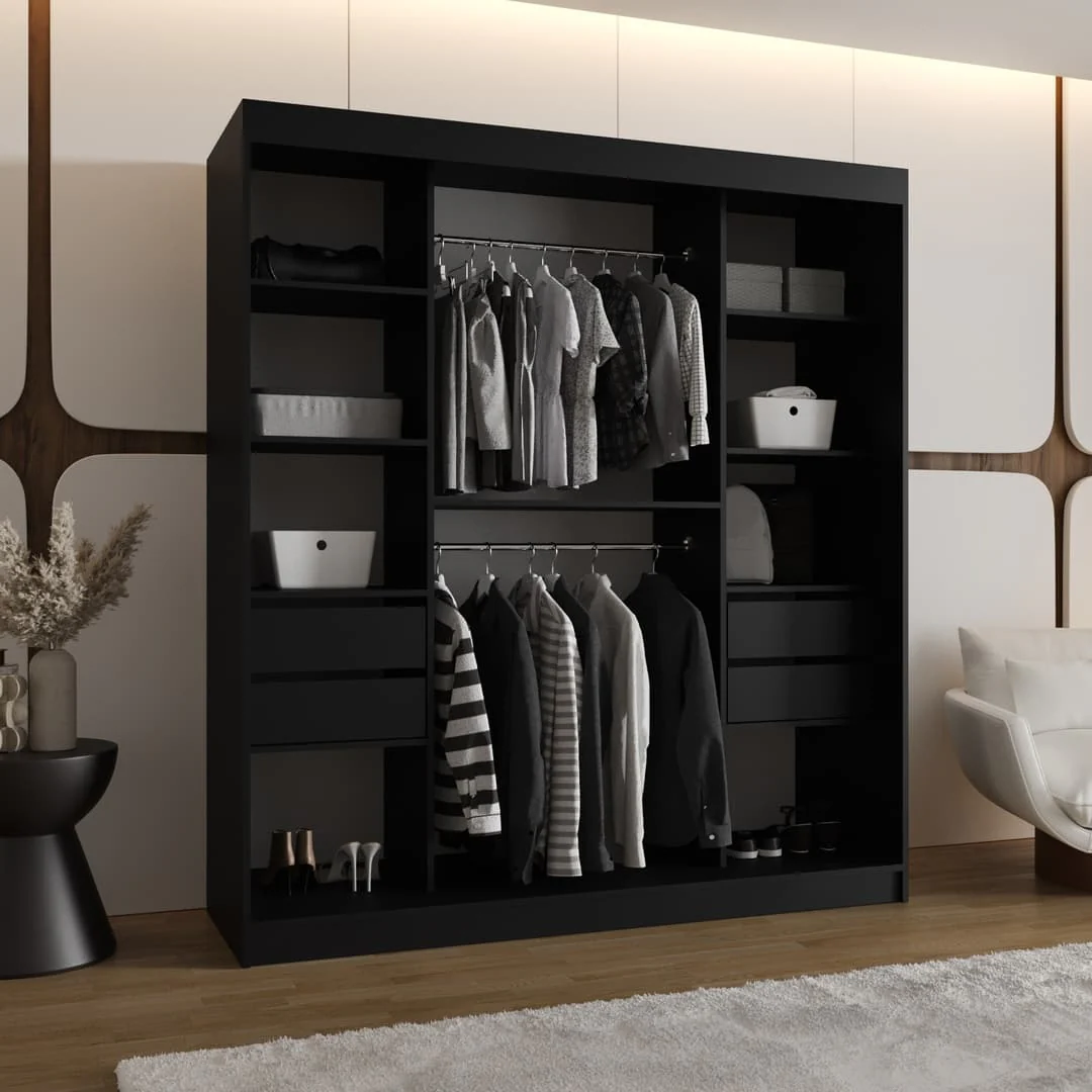 Milo Sliding Door Wardrobe 180cm - Image 11