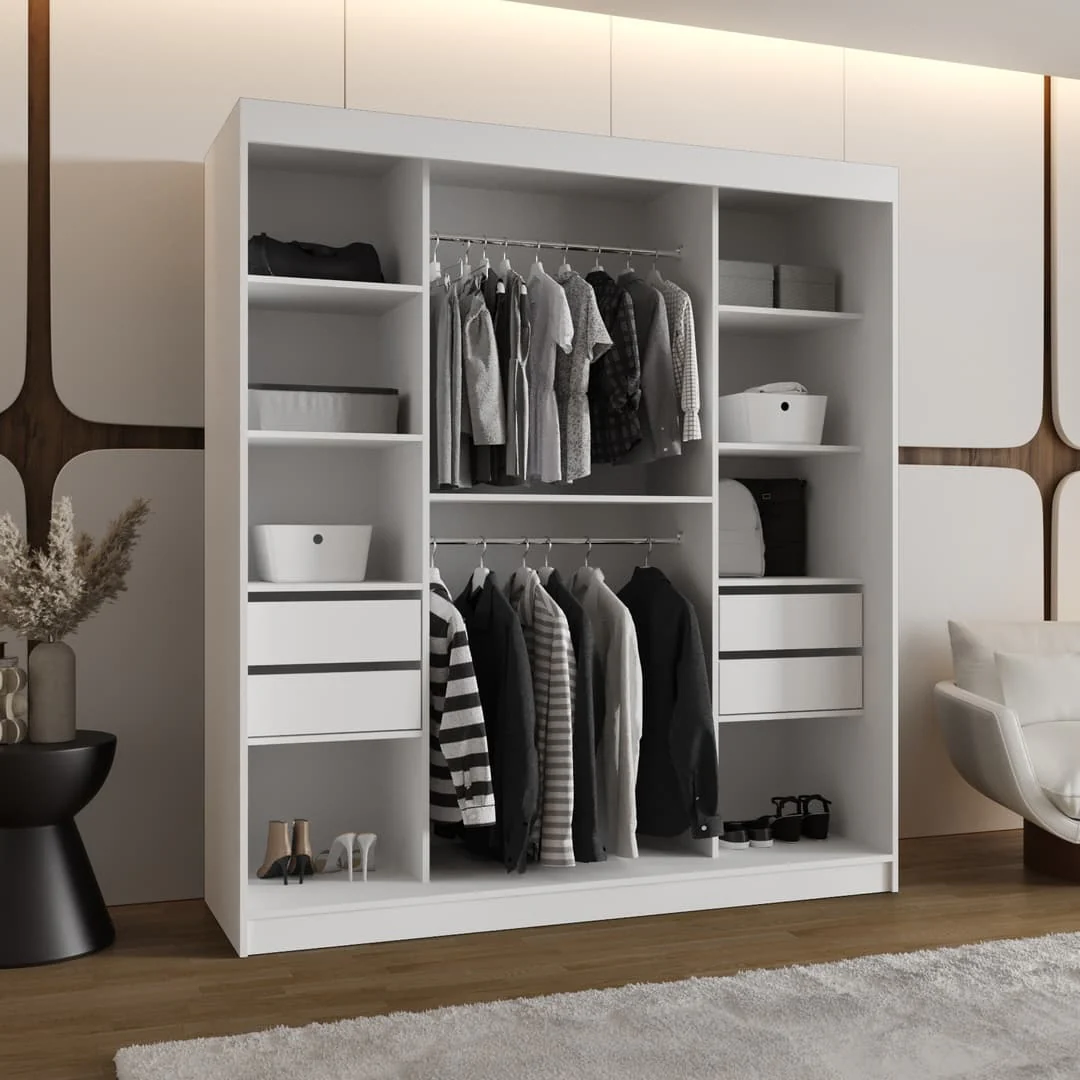 Milo Sliding Door Wardrobe 180cm - Image 16