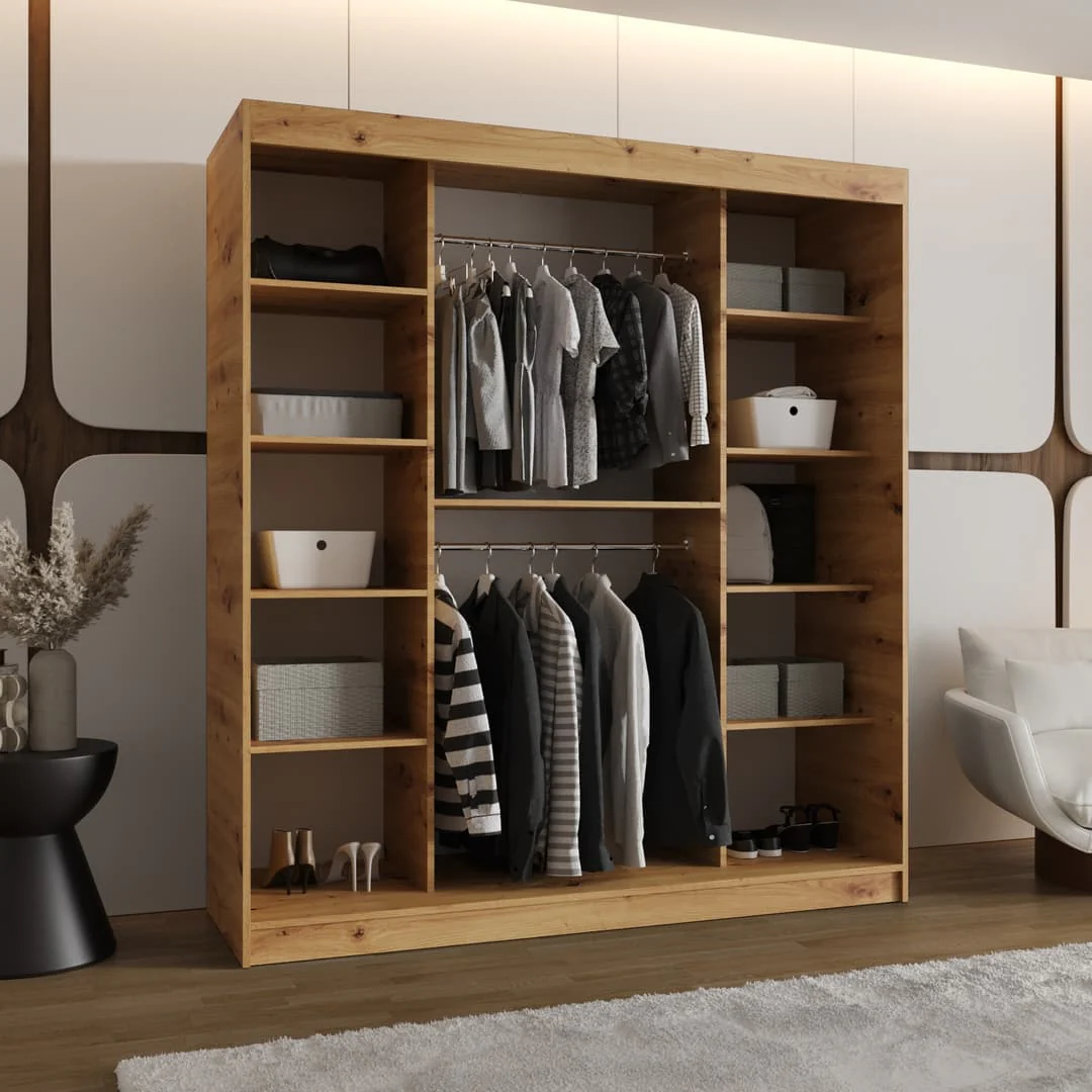 Milo Sliding Door Wardrobe 180cm - Image 7