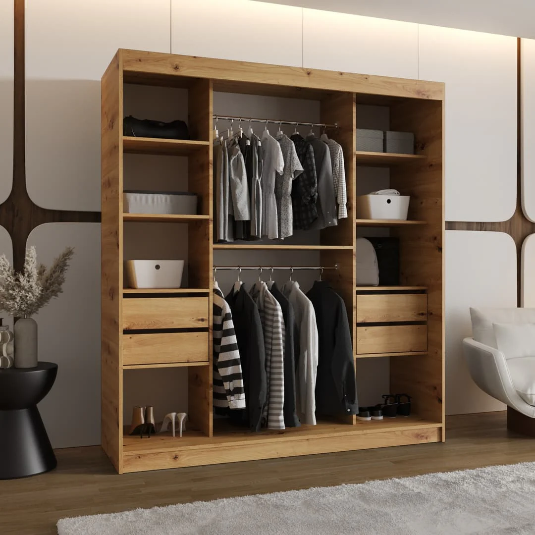 Milo Sliding Door Wardrobe 180cm - Image 8