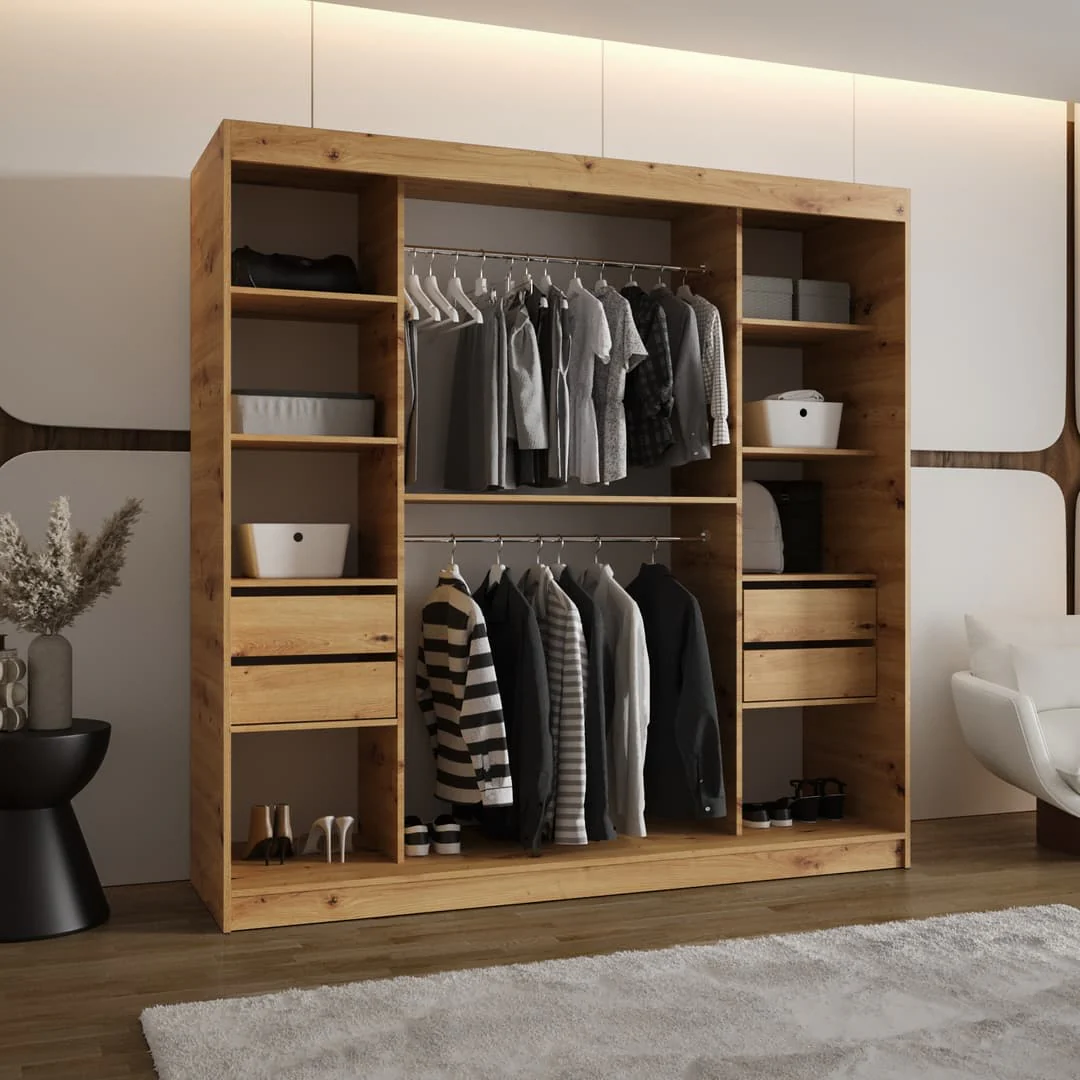 Lucy Sliding Door Wardrobe 200cm - Image 16