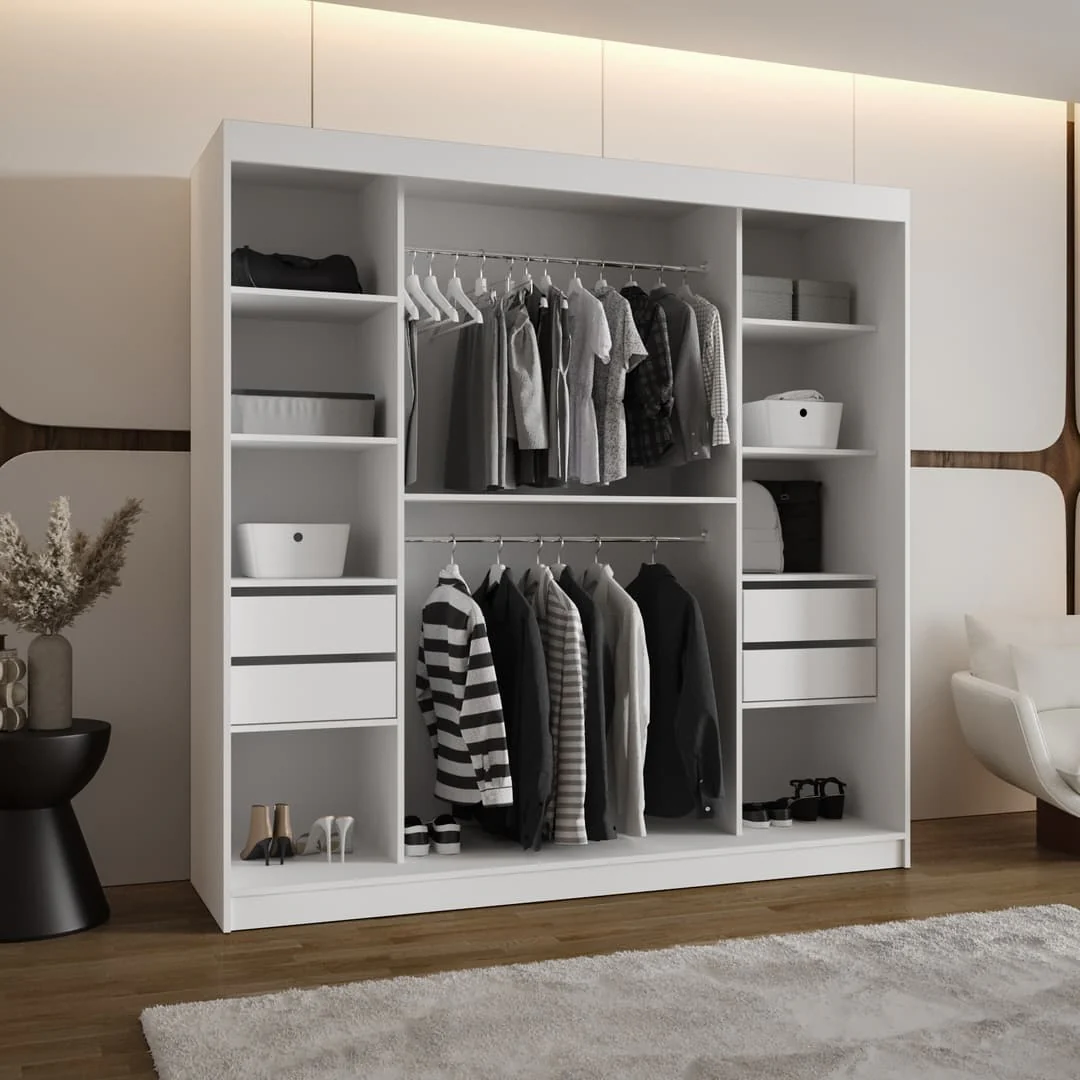 Lucy Sliding Door Wardrobe 200cm - Image 4