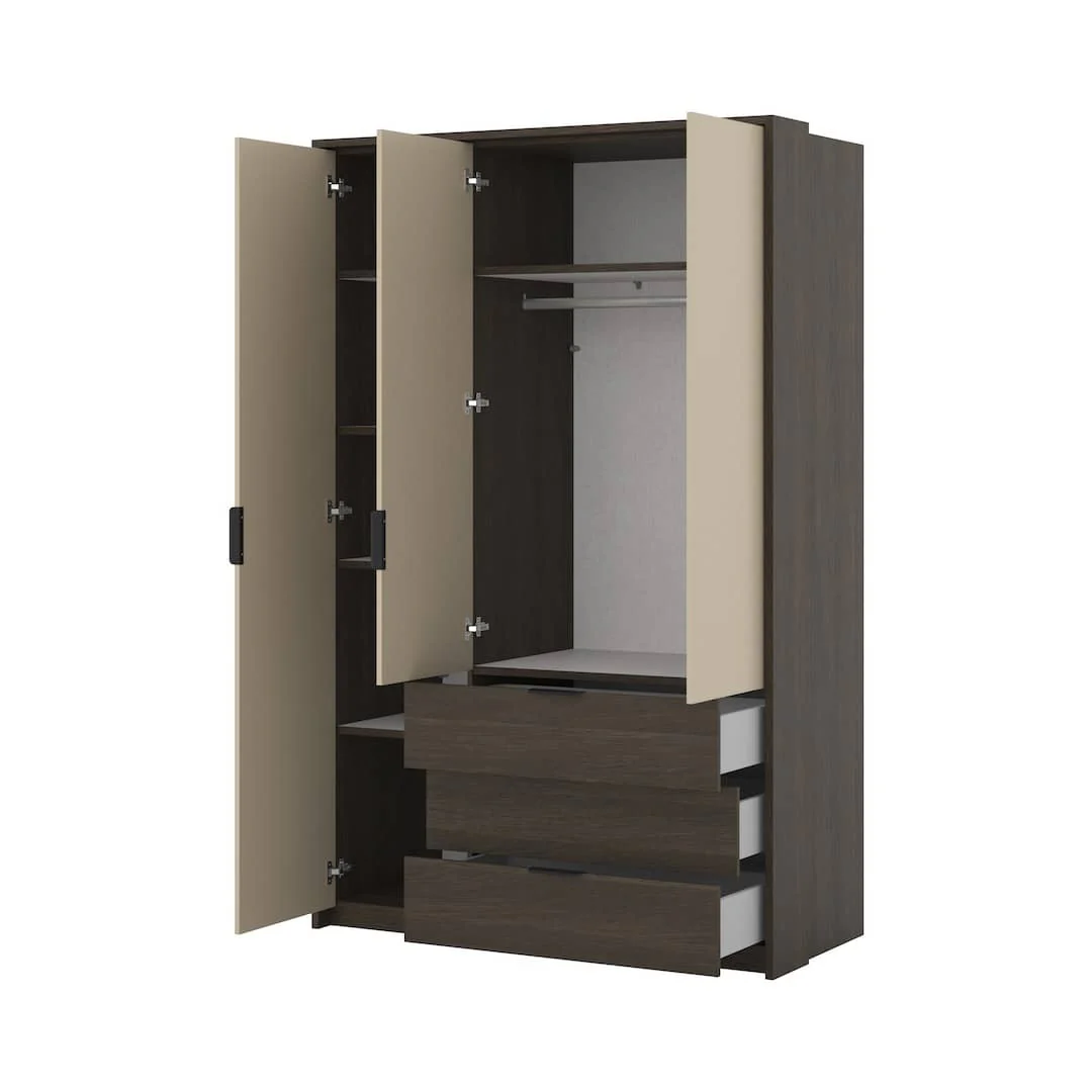 Mola Hinged Door Wardrobe 139cm - Image 3