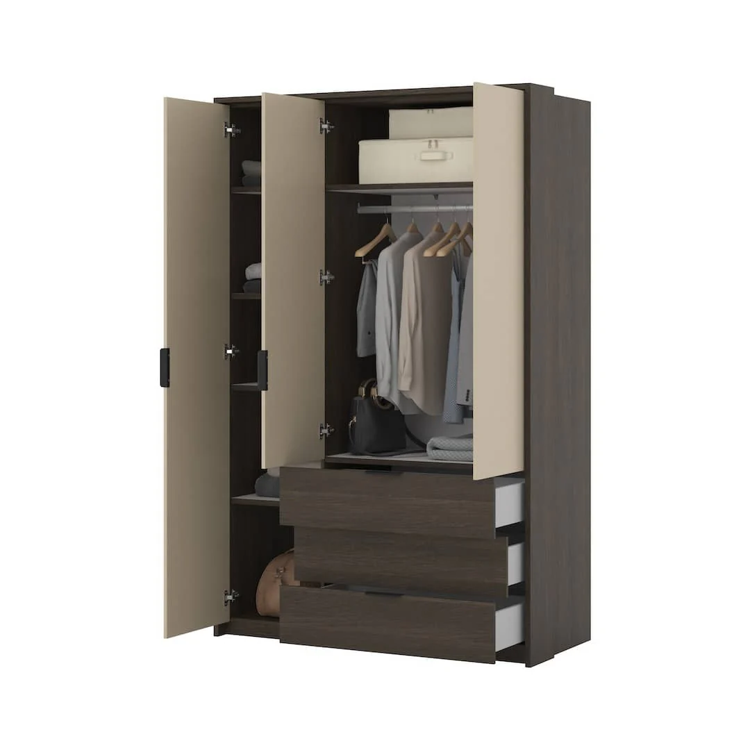 Mola Hinged Door Wardrobe 139cm - Image 4