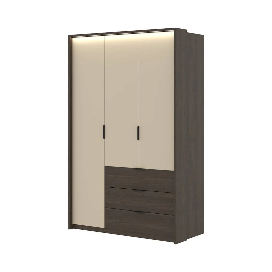 Mola Hinged Door Wardrobe 139cm - Image 5