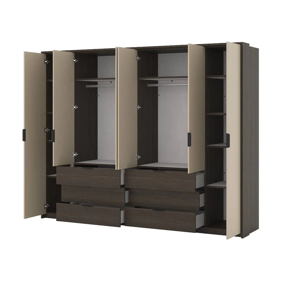Mola Hinged Door Wardrobe 274cm - Image 3