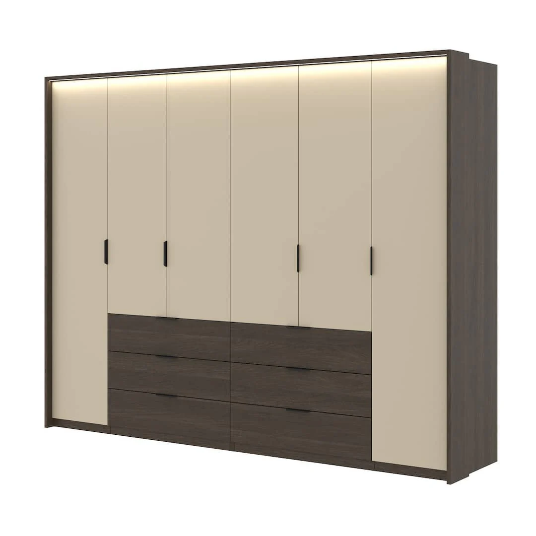 Mola Hinged Door Wardrobe 274cm - Image 5