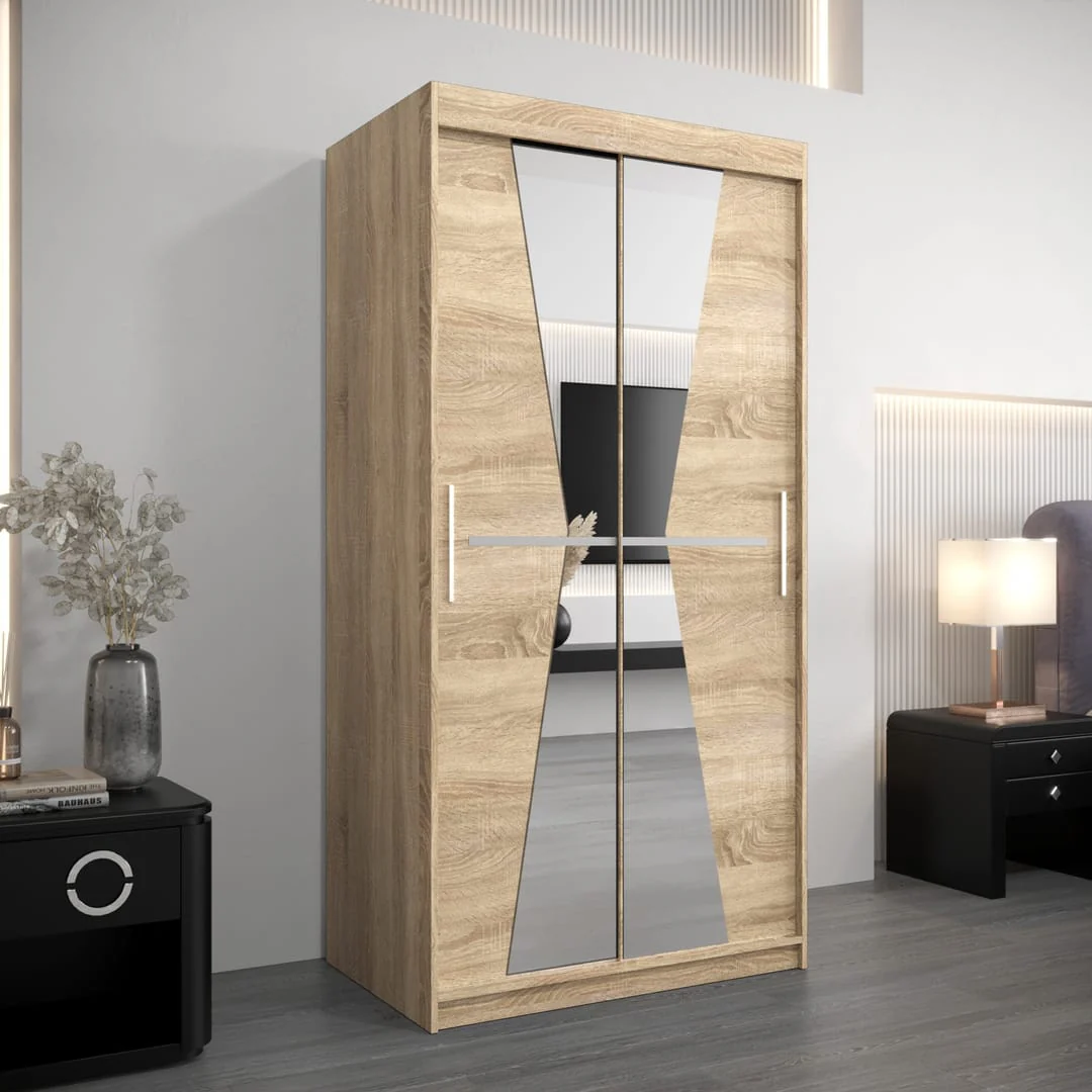 Morocco Sliding Door Wardrobe 100cm - Image 14