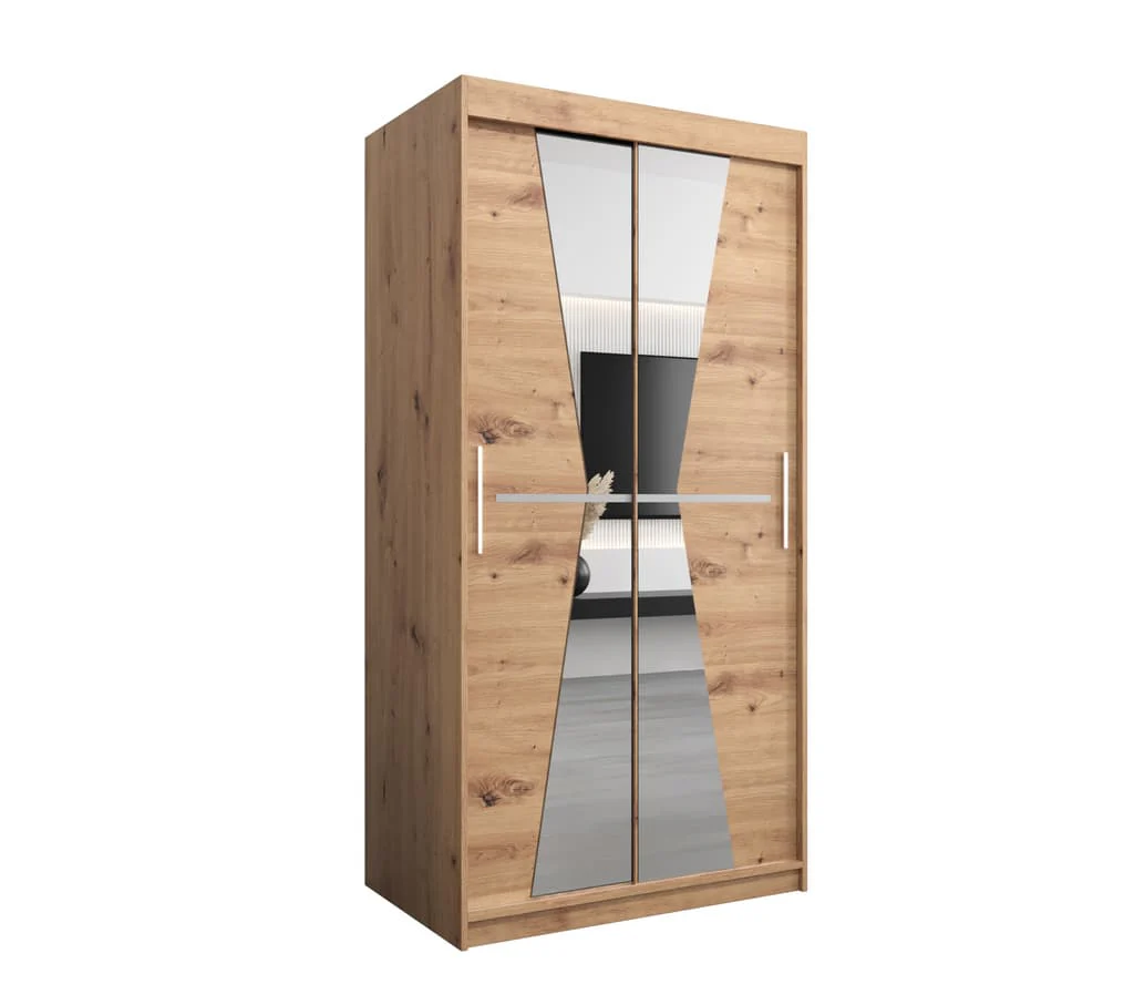Morocco Sliding Door Wardrobe 100cm - Image 6