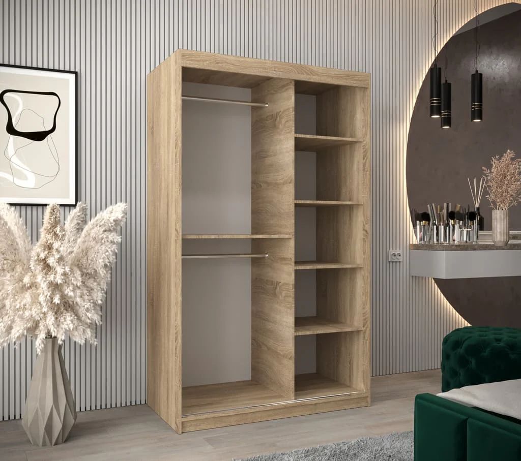Morocco Sliding Door Wardrobe 120cm - Image 16