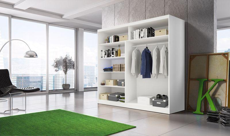 Multi 20 Sliding Door Wardrobe 203cm - Image 3