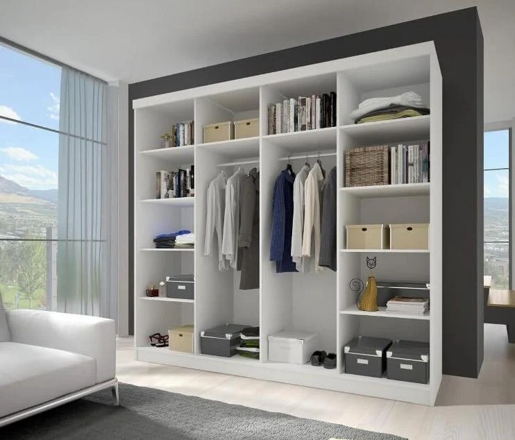 Multi 32 Sliding Mirror Door Wardrobe 233cm - Image 5