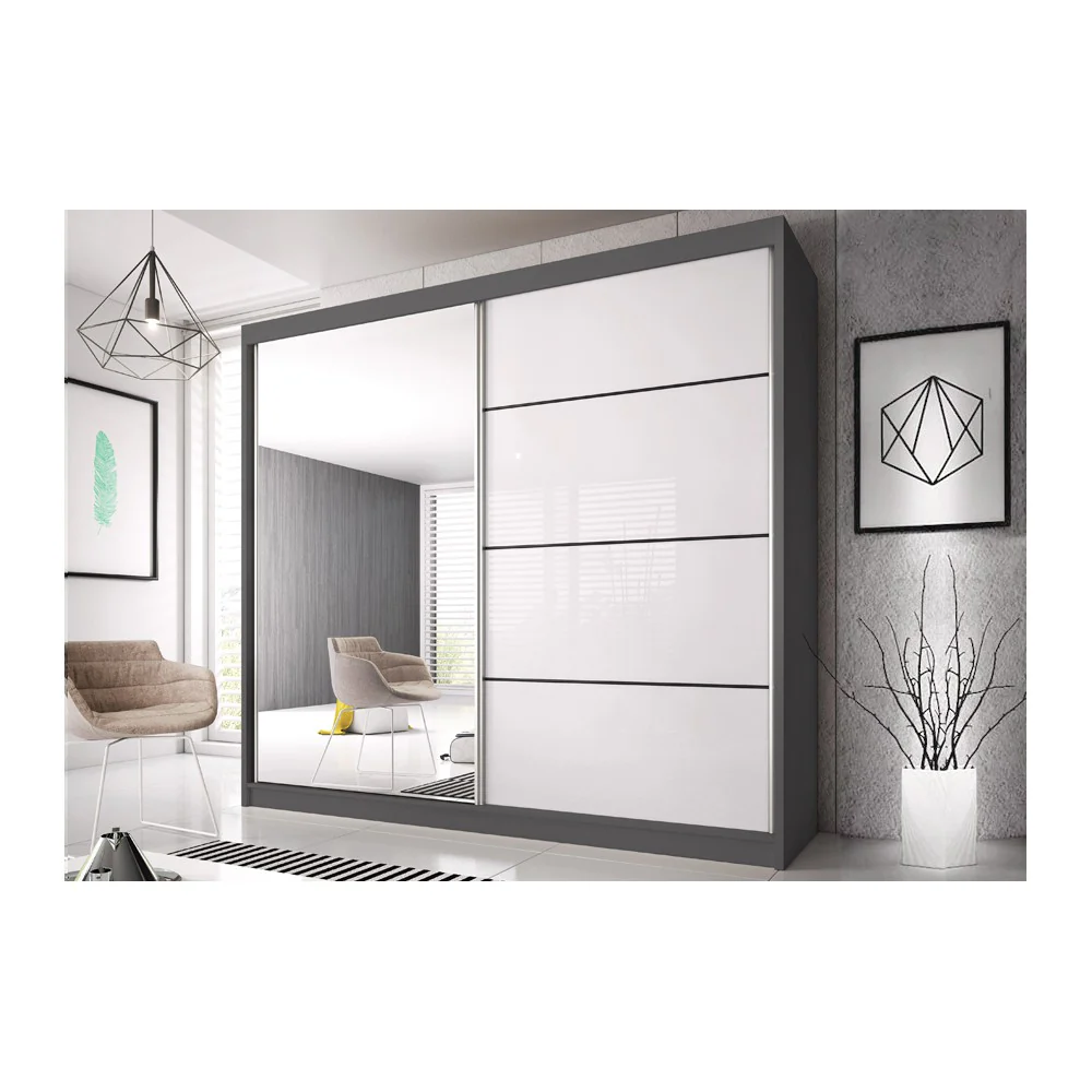 Multi 35 Sliding Door Wardrobe 203cm - Image 4