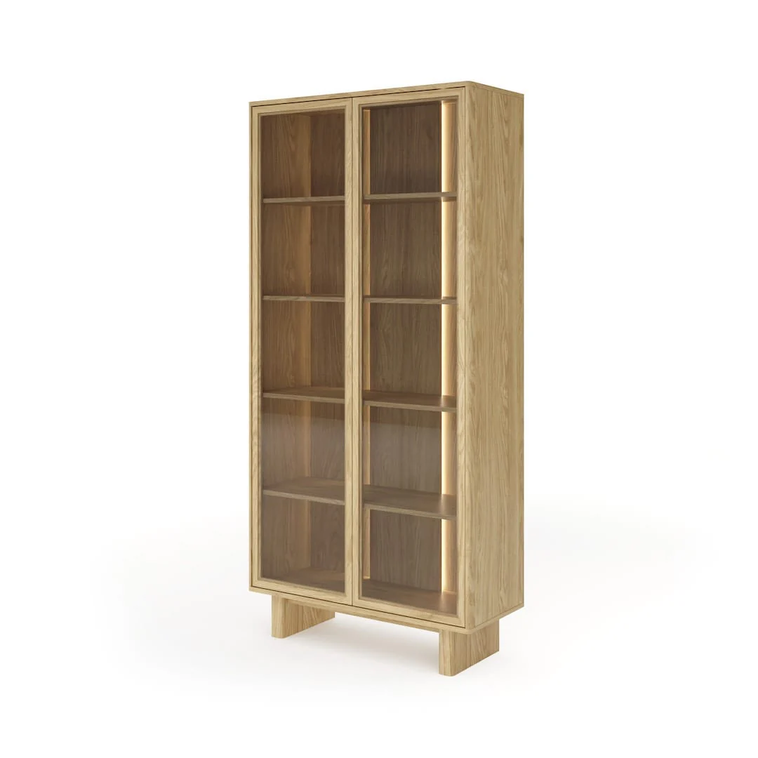 Nabu Tall Display Cabinet 94cm - Image 2