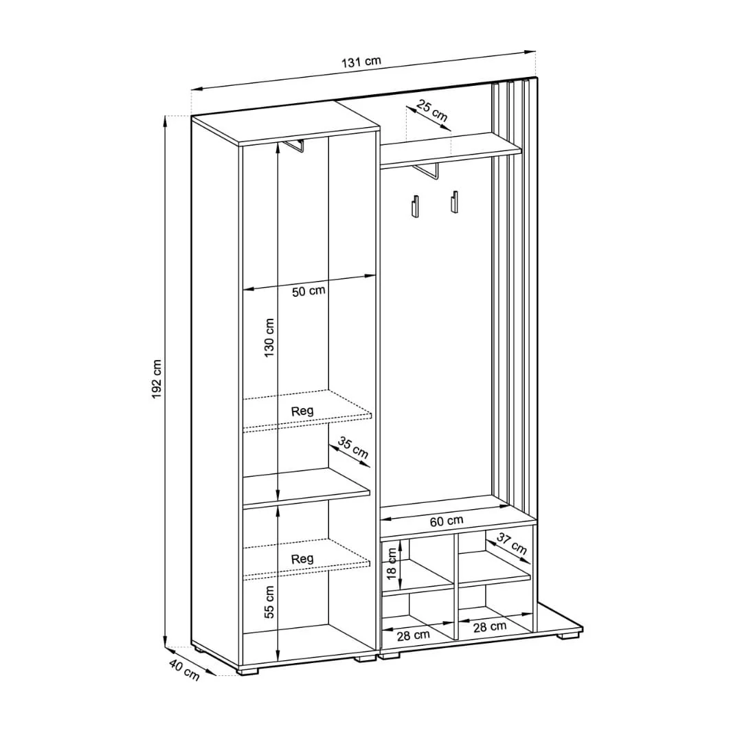 Nelly Hallway Set 131cm - Image 7