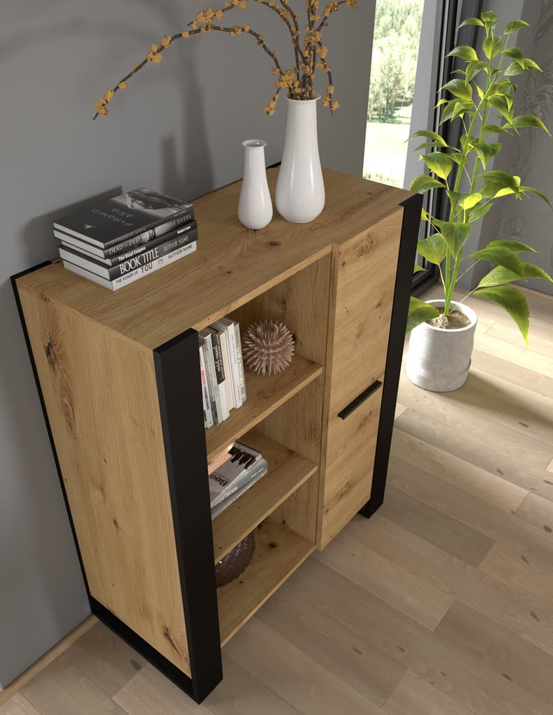 Nuka Highboard Cabinet 90cm - Image 3