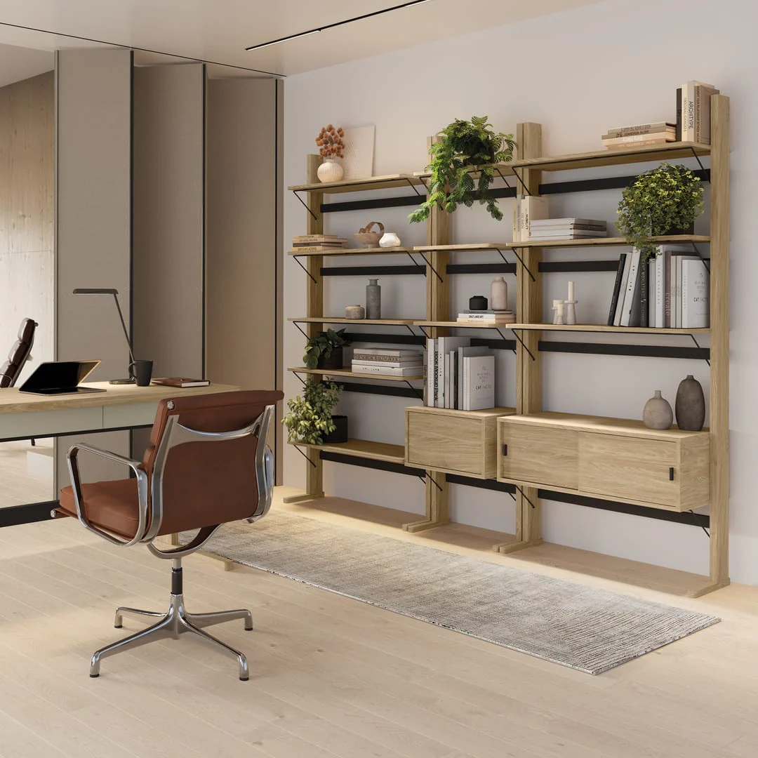 Ollie OL-04 Desk With Bookcase 108cm - Image 4
