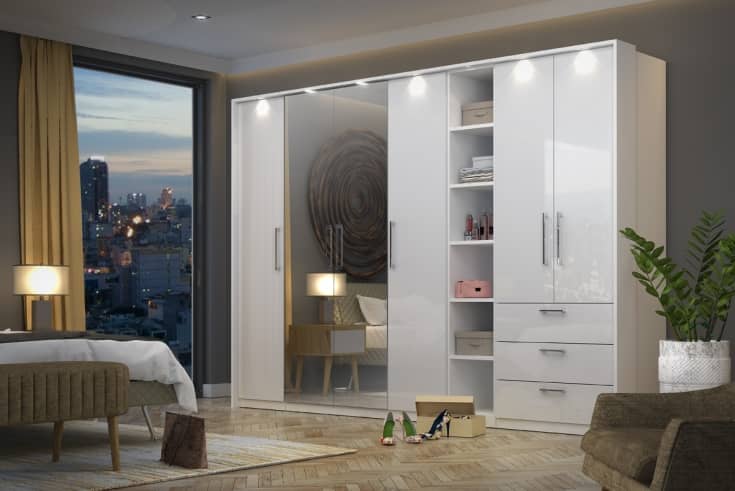 Optima 18 Hinged Wardrobe 90cm - Image 5