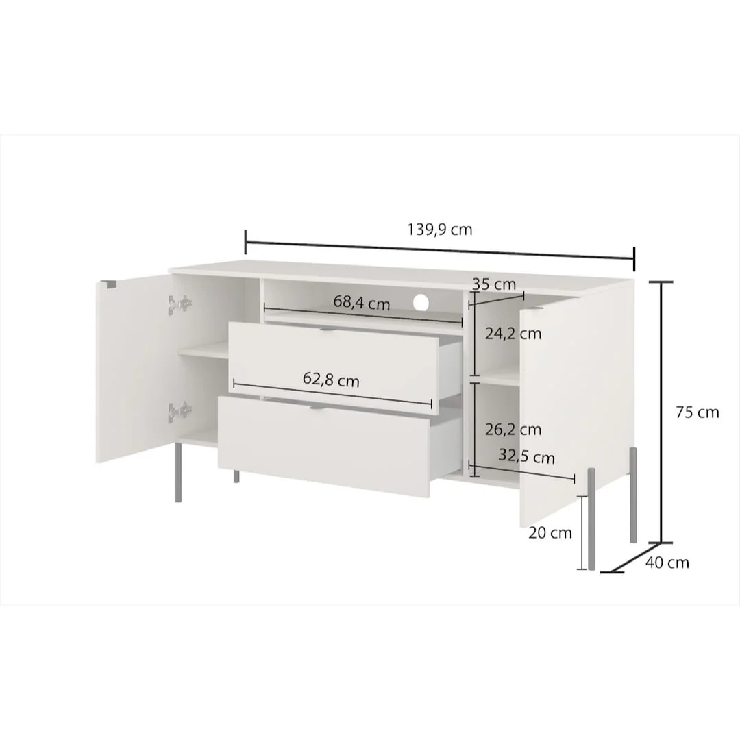 Ore 26 Sideboard Cabinet 140cm - Image 9
