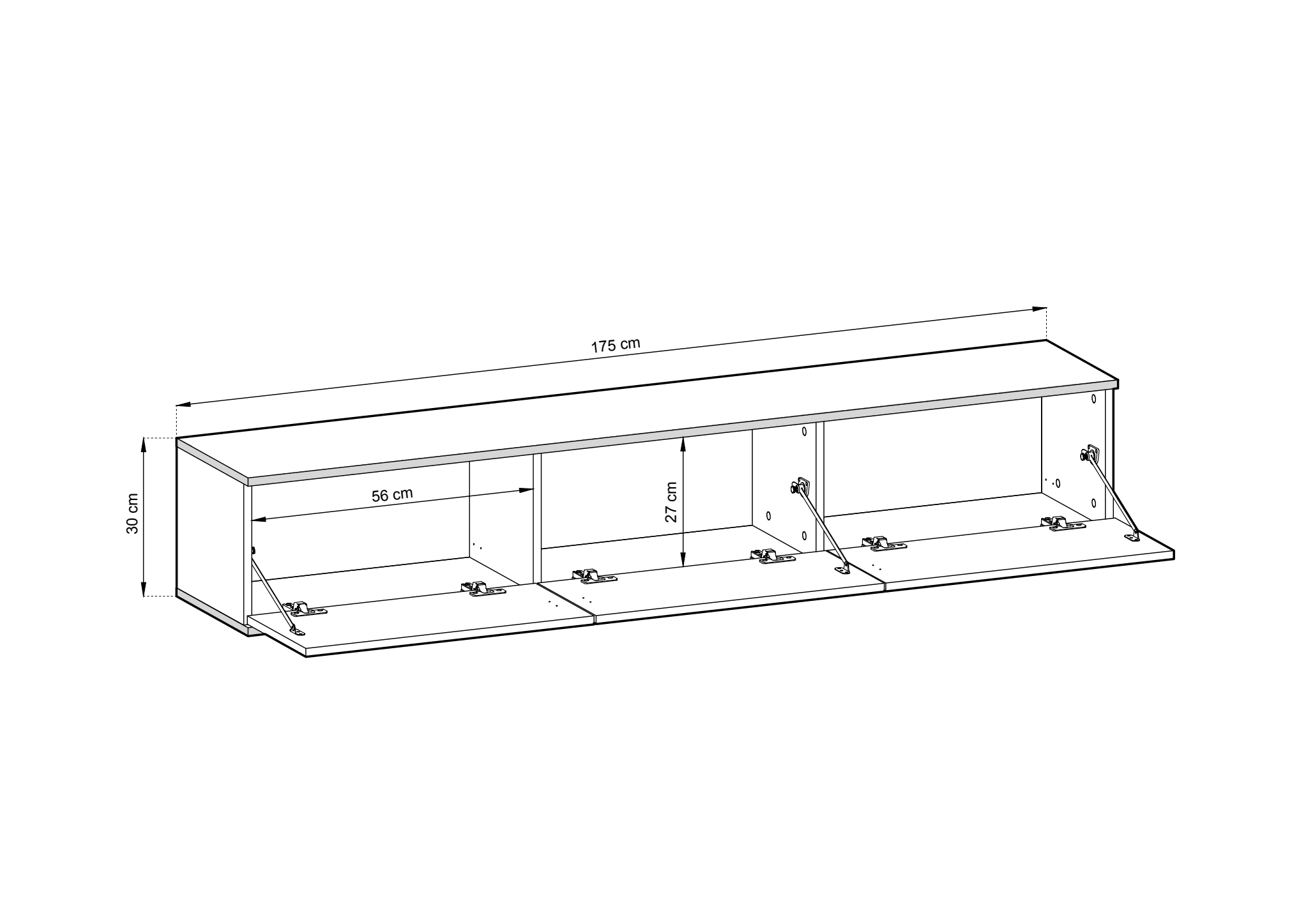 Oro Floating TV Cabinet 175cm - Image 5