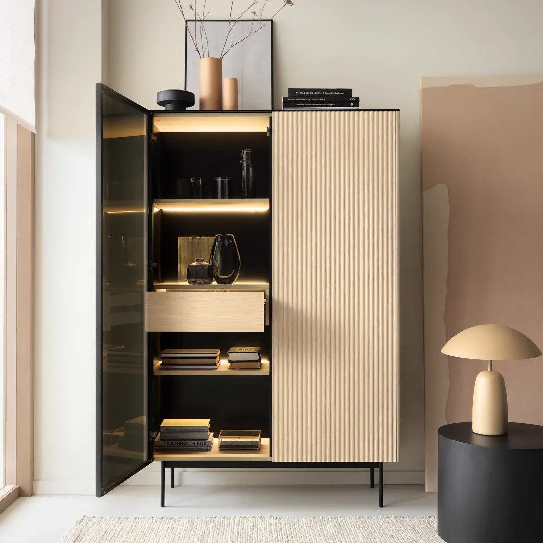 Orta Tall Display Cabinet 107cm - Image 2