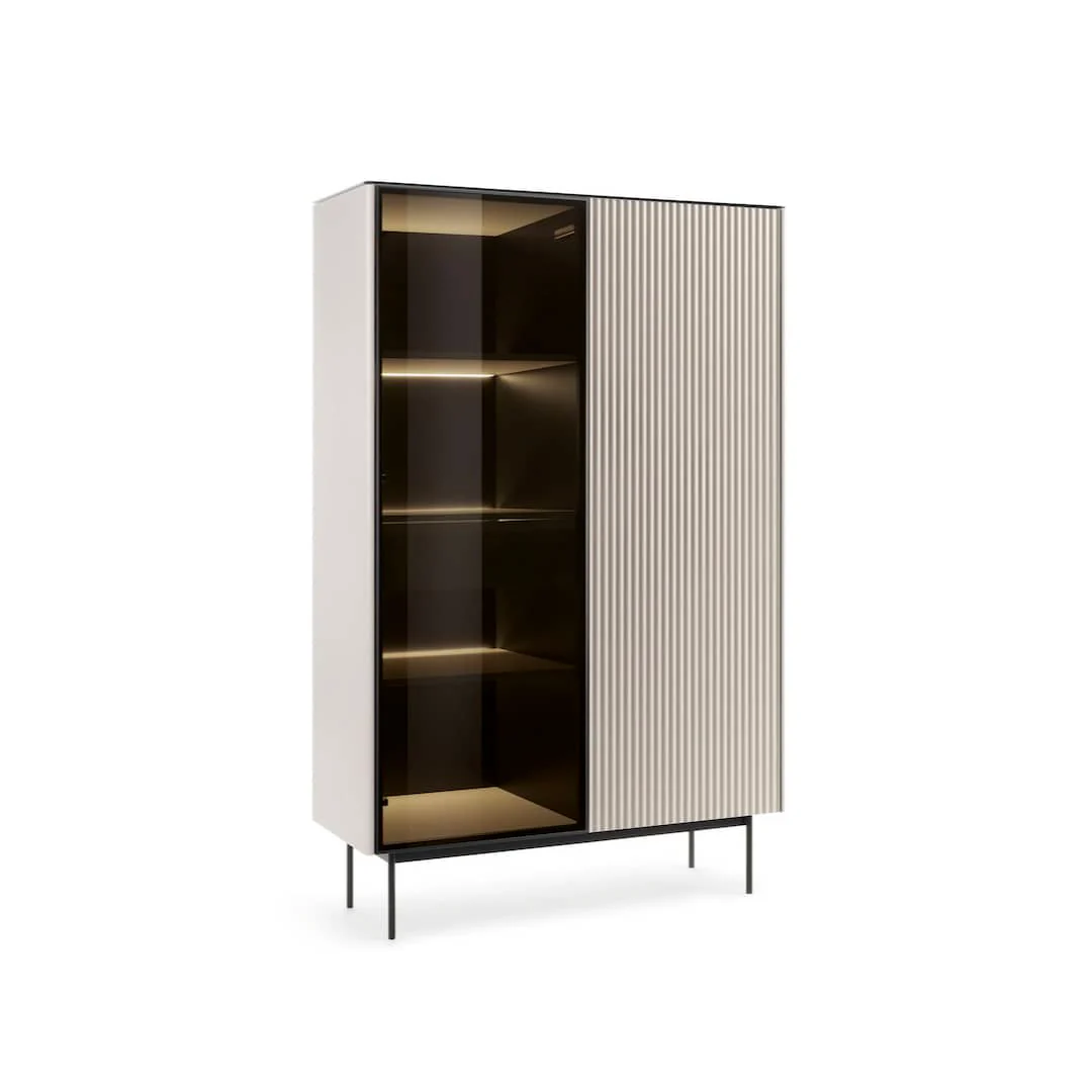 Orta Tall Display Cabinet 107cm - Image 8