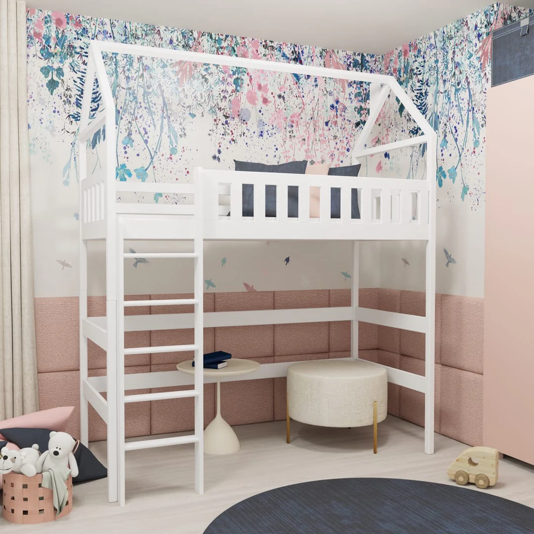 Otylia Wooden Loft Bed