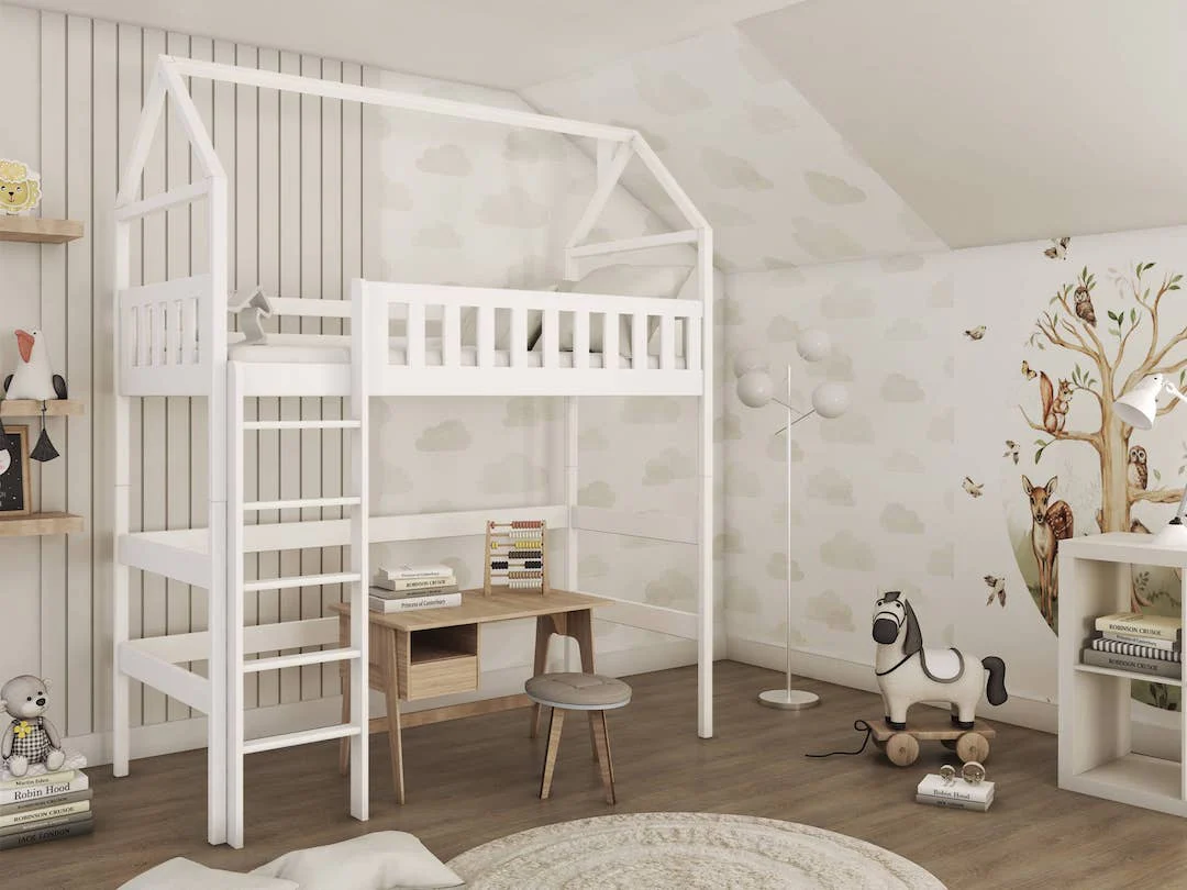 Otylia Wooden Loft Bed - Image 2
