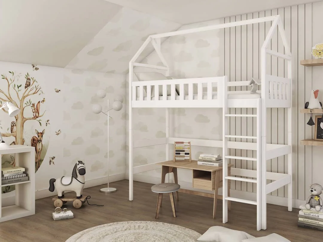 Otylia Wooden Loft Bed - Image 3