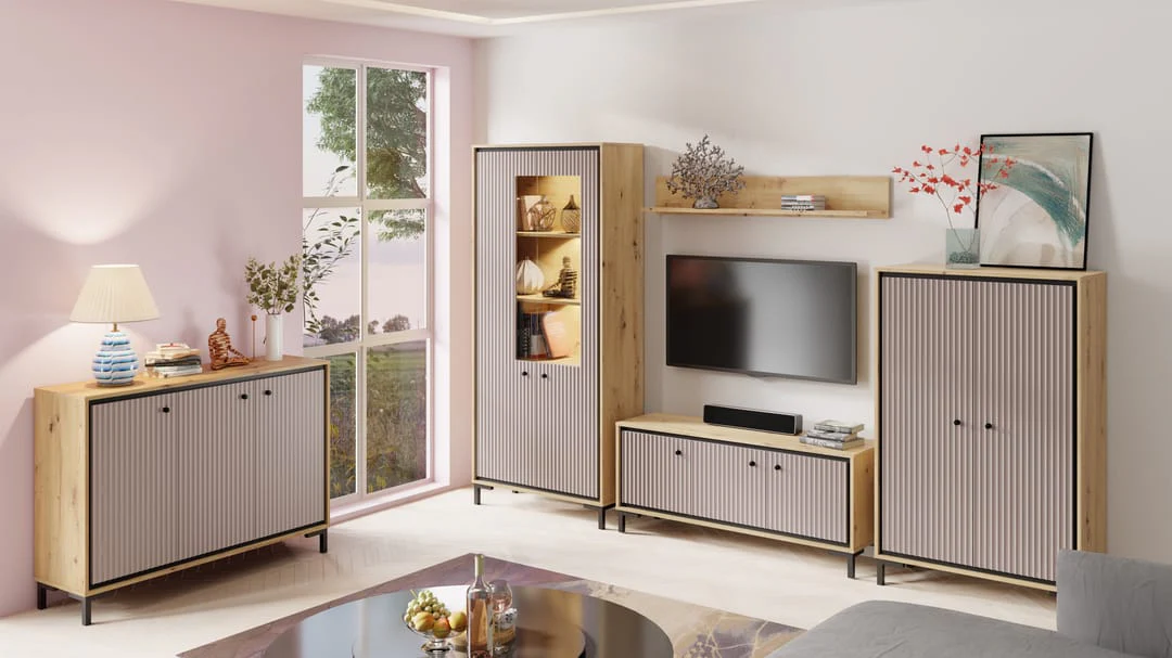 Parii Tall Display Cabinet 89cm - Image 10